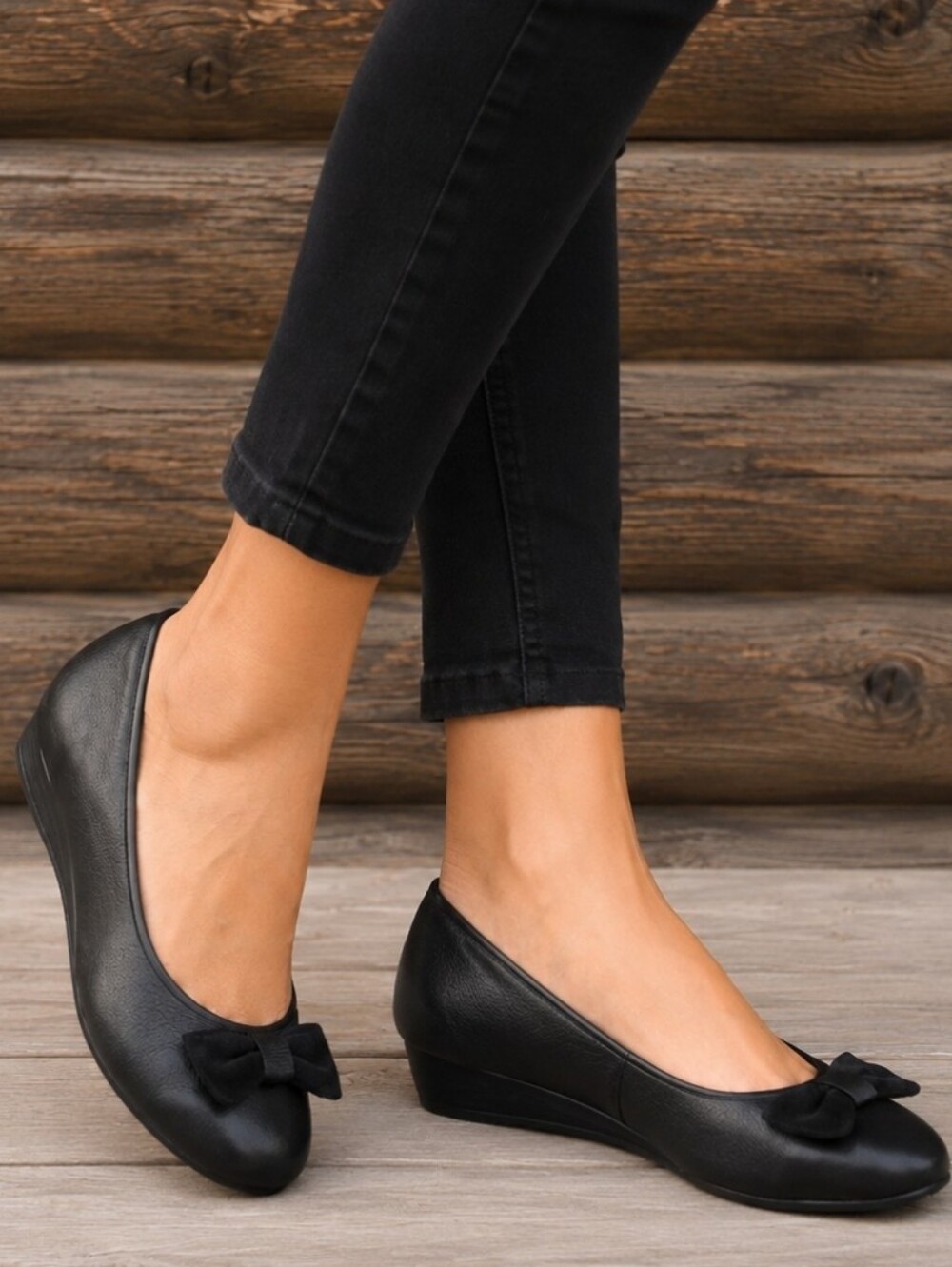 Vionic NEW Lydia 90s Preppy Minimalist Comfort Low Wedge Ballet Flat 7M